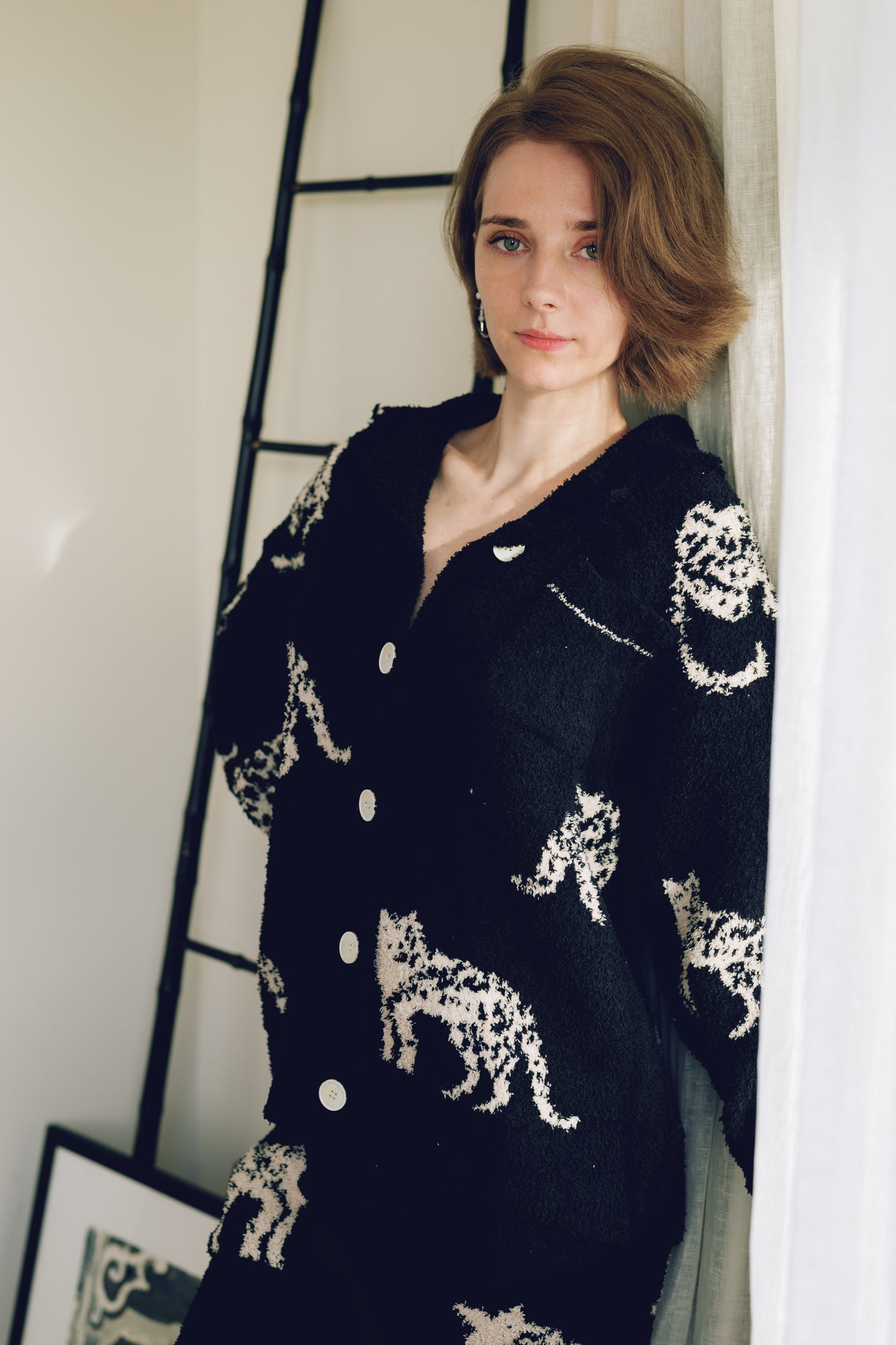 Wild Nights Fleece Set – Leopard Jacquard Edition